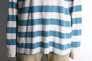 sky blue easy border hoodie