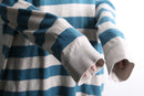 sky blue easy border hoodie