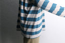 sky blue easy border hoodie