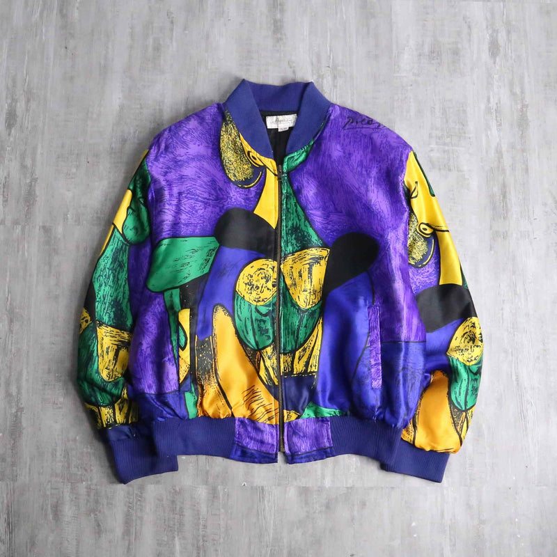 purple picasso bomber jacket