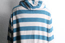 sky blue easy border hoodie