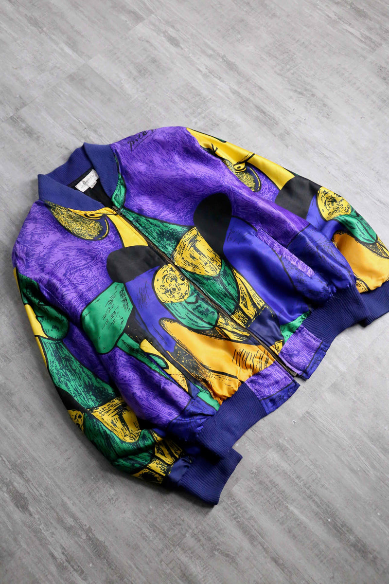purple picasso bomber jacket