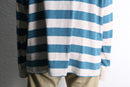 sky blue easy border hoodie