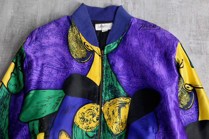 purple picasso bomber jacket