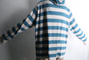 sky blue easy border hoodie