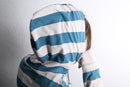sky blue easy border hoodie