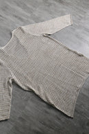 2000s lace up openwark knit pull