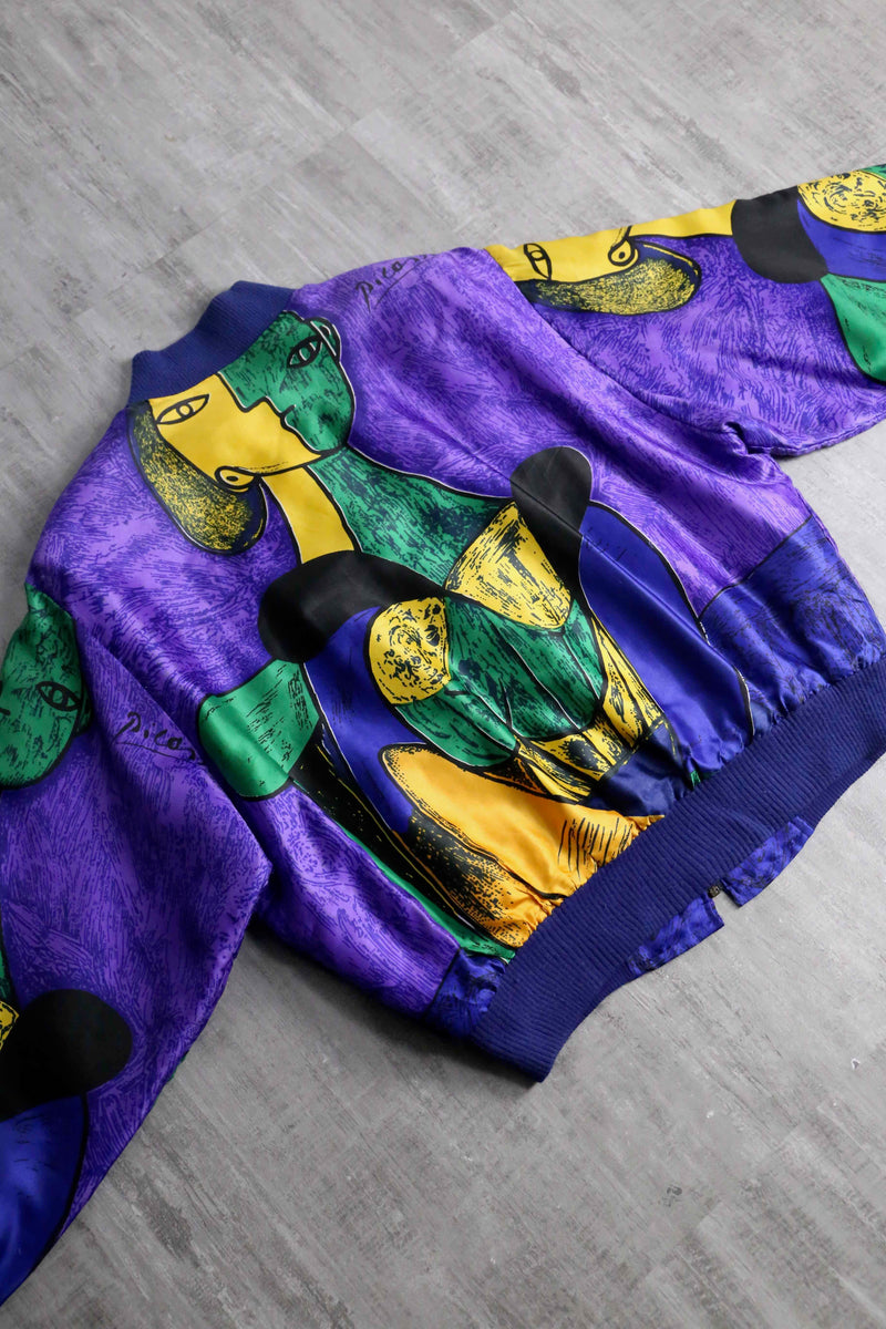 purple picasso bomber jacket