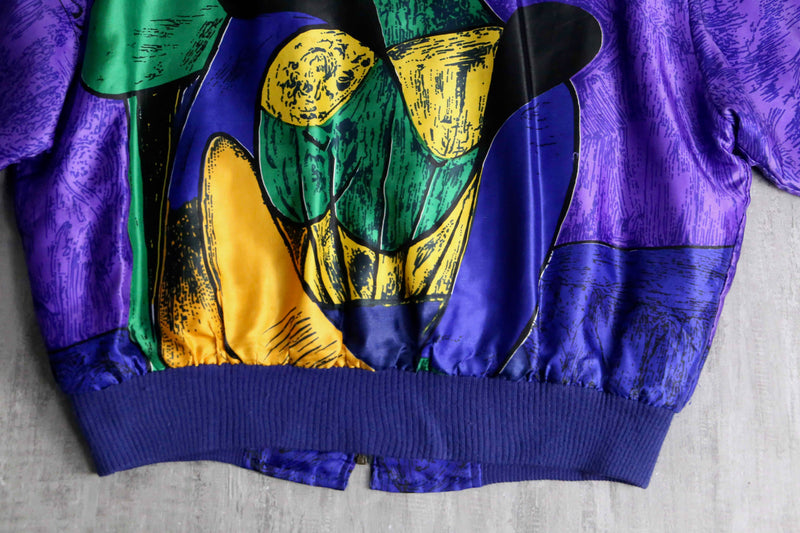 purple picasso bomber jacket