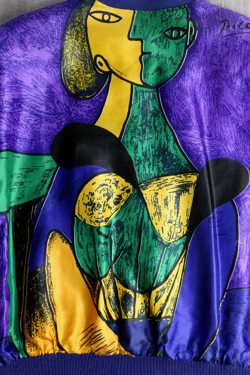 purple picasso bomber jacket