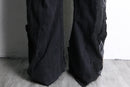 "Re:make" track baggy denim pants
