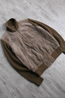 brown suede leather switch drivers knit
