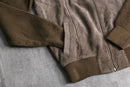 brown suede leather switch drivers knit