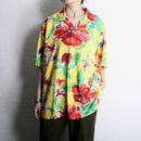 “Polo by Ralph Lauren” CALDWELL H/S open collar aloha shirt
