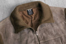 brown suede leather switch drivers knit