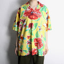 “Polo by Ralph Lauren” CALDWELL H/S open collar aloha shirt