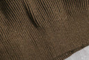 brown suede leather switch drivers knit