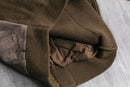 brown suede leather switch drivers knit