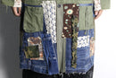 "Re:make" lace up design military coat