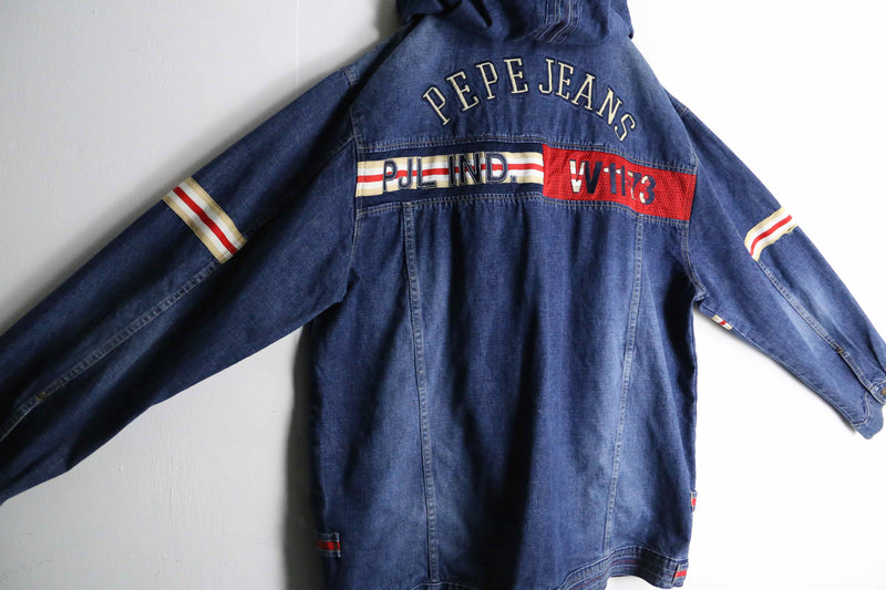 "Pepe Jeans LONDON" 3XL hooded denim jacket