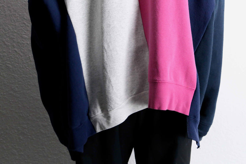 "Re:make" docking multicolor loose hoodie