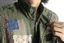 "Re:make" lace up design military coat