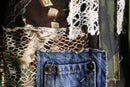 "Re:make" lace up design military coat