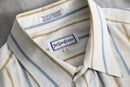 1990s Yves Saint Laurent mulch color stripe dress shirt
