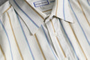 1990s Yves Saint Laurent mulch color stripe dress shirt