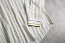 1990s Yves Saint Laurent mulch color stripe dress shirt
