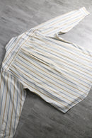 1990s Yves Saint Laurent mulch color stripe dress shirt