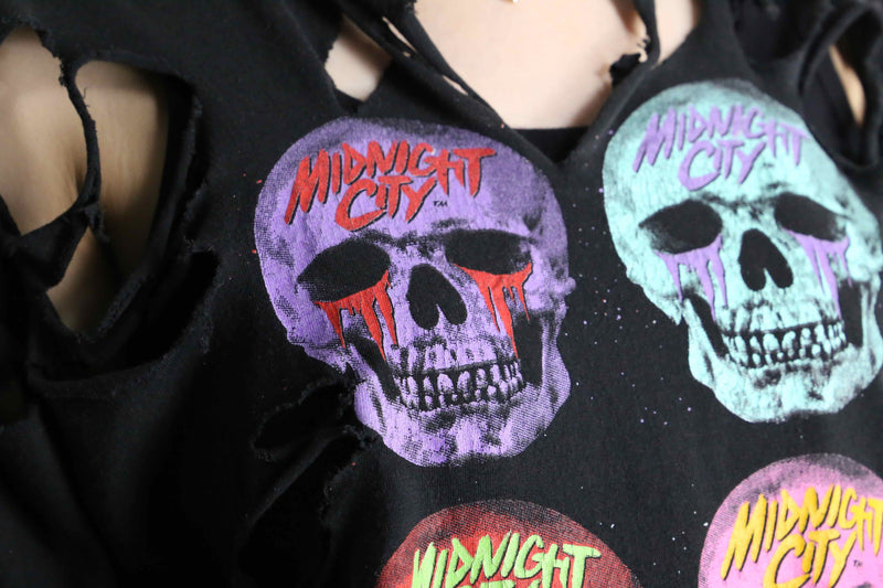 "Re:make" skull damage Tee