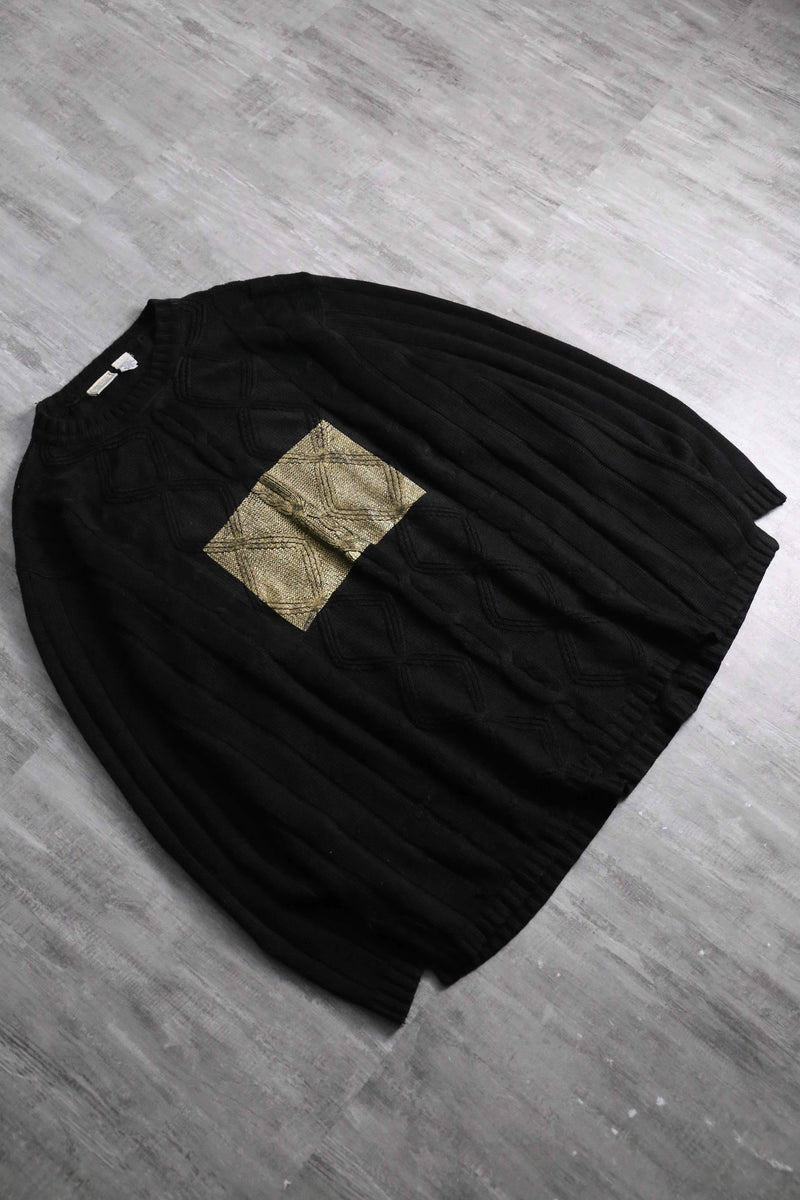 1990s square paint acryl knit