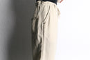 ivory linen wide easy trousers