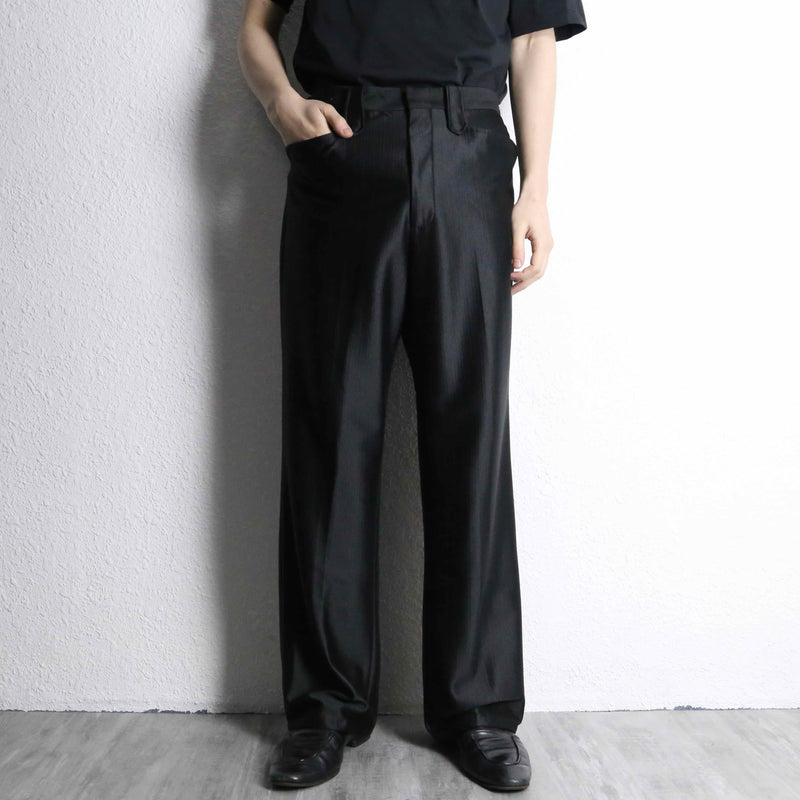 black color straight slacks