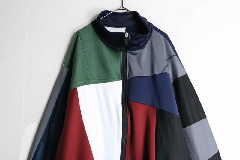 "Re:make" multi color random track jacket