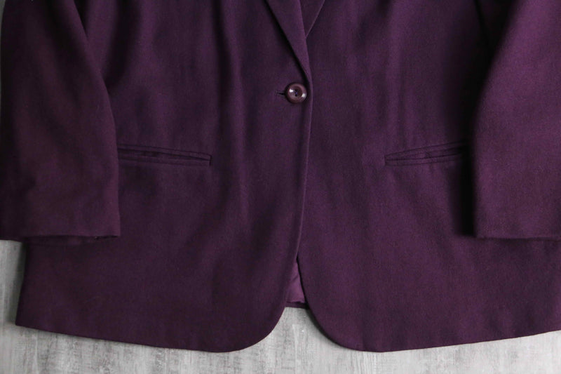 "SAG HARBOR" wool100% purple tailored jacket