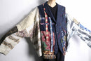 ''Re:make''rug patchwork tailored jacket