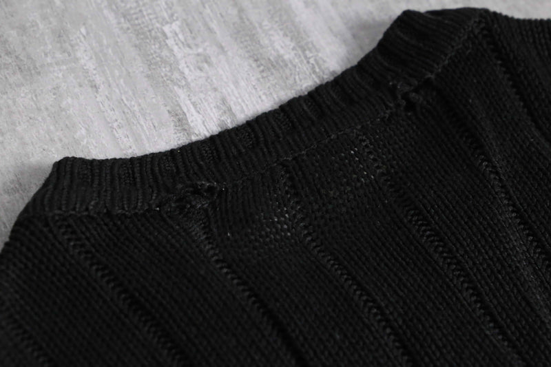 1990s square paint acryl knit
