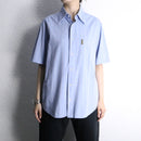 90s “ARMANI JEANS” stripe s/s shirt
