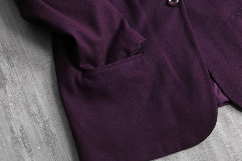 "SAG HARBOR" wool100% purple tailored jacket