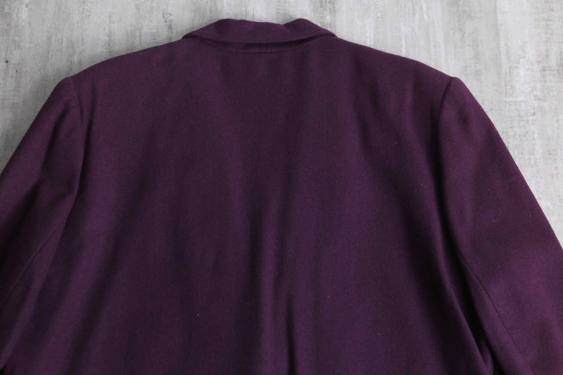 "SAG HARBOR" wool100% purple tailored jacket