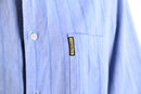 90s “ARMANI JEANS” stripe s/s shirt