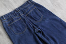 indigo color tencel baggy denim pants