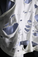 "Re:make" sports tee docking button-down shirt