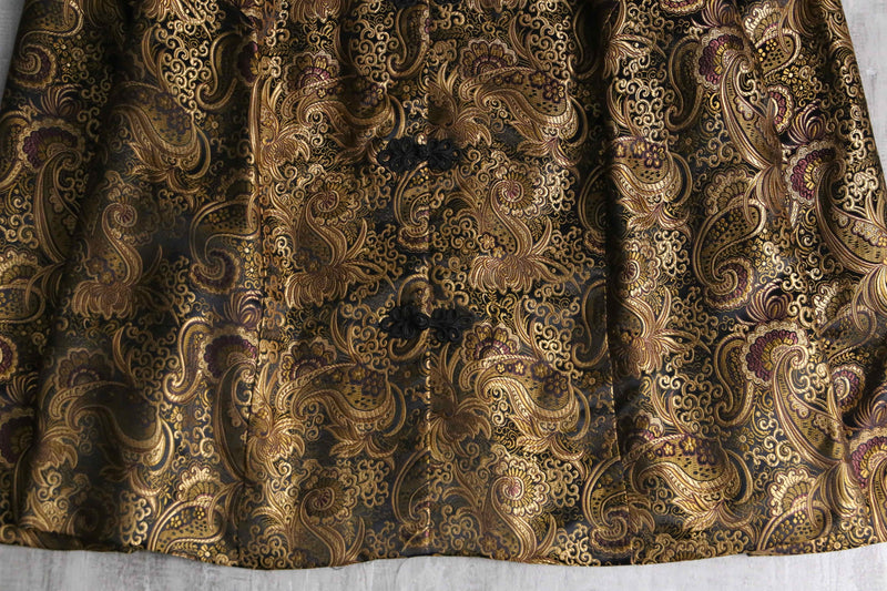 gold color china jacquard jacket