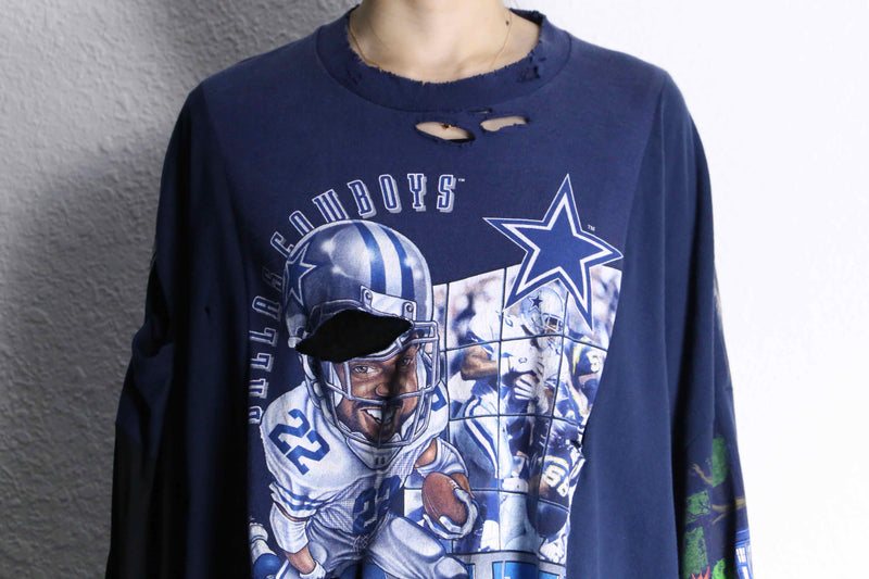 "Re:make" destroy & many docking L/S Tee