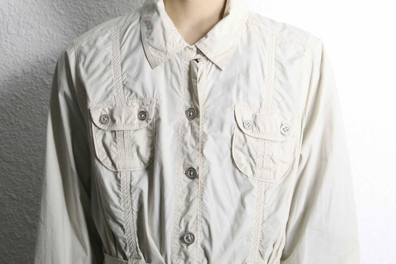 "Calvin Klein jeans" beige shirt coat