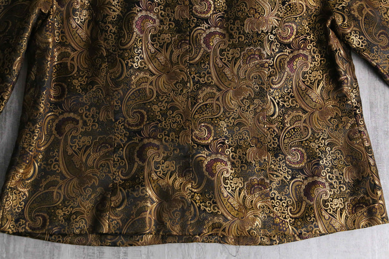 gold color china jacquard jacket