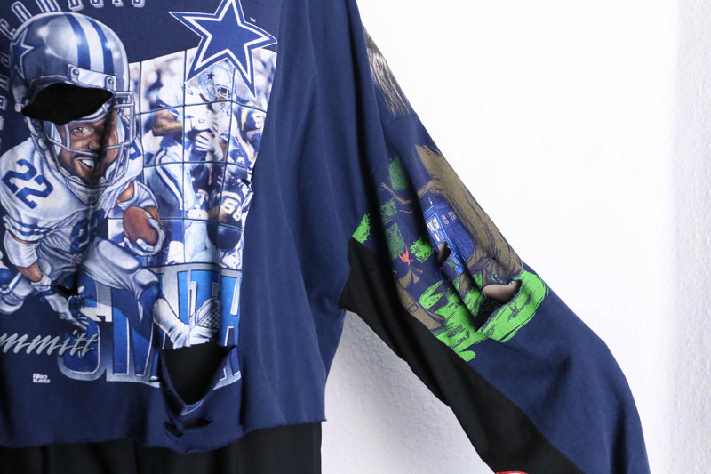 "Re:make" destroy & many docking L/S Tee